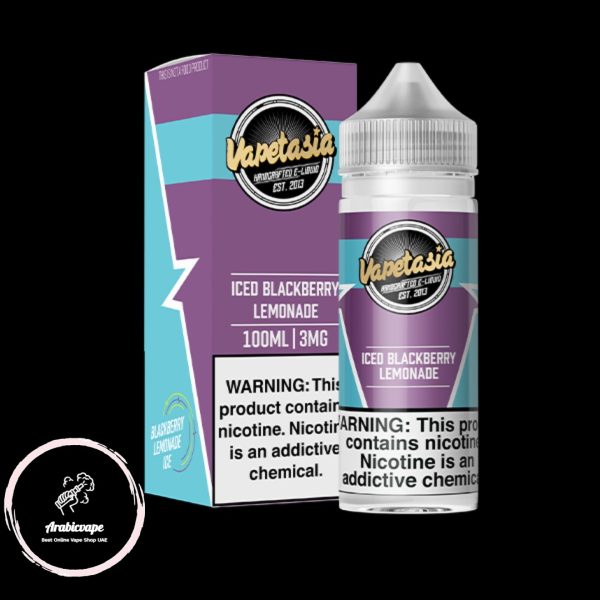 VAPETASIA 100ml Vape Juice- Iced Blackberry Lemonade