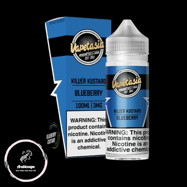 VAPETASIA 100ml Vape Juice- Killer Kustard Blueberry