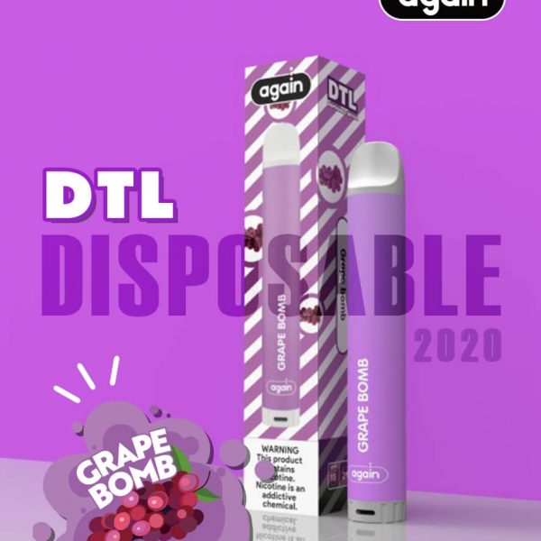 Again Dtl Disposable Grape Bomb