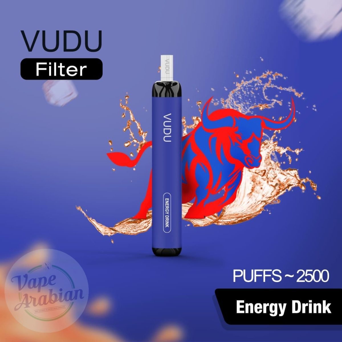 VUDU Filter 2500 Puffs Disposable Vape- Energy Drink