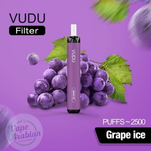VUDU Filter 2500 Puffs Disposable Vape- Grape Ice