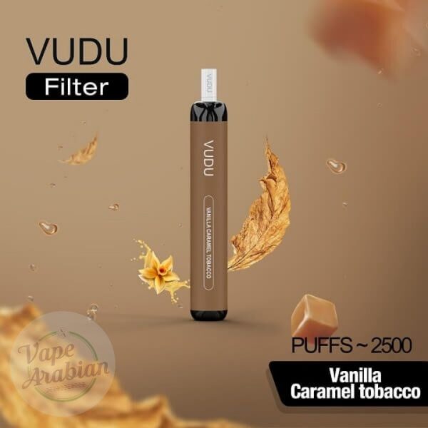VUDU Filter 2500 Puffs Disposable Vape- Vanilla Caramel Tobacco