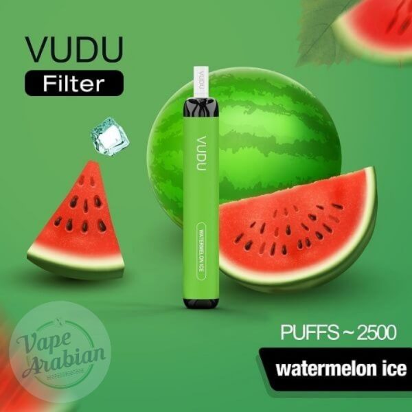 VUDU Filter 2500 Puffs Disposable Vape- Watermelon Ice