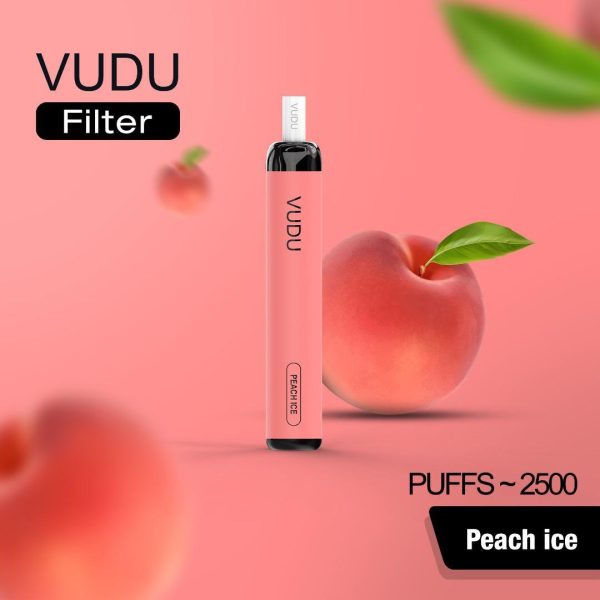 VUDU Filter 2500 Puffs Peach Ice