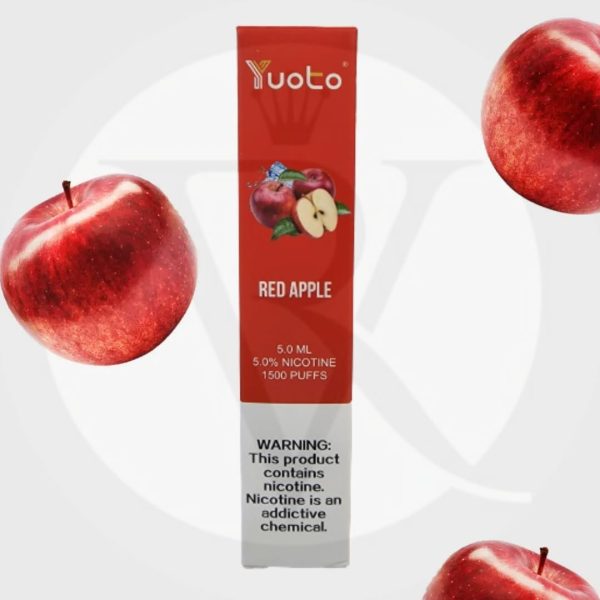 Yuoto Disposable 1500 Puffs- Red Apple