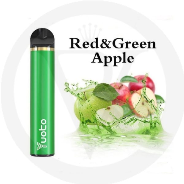 Yuoto Disposable 1500 Puffs- Red & Green Apple