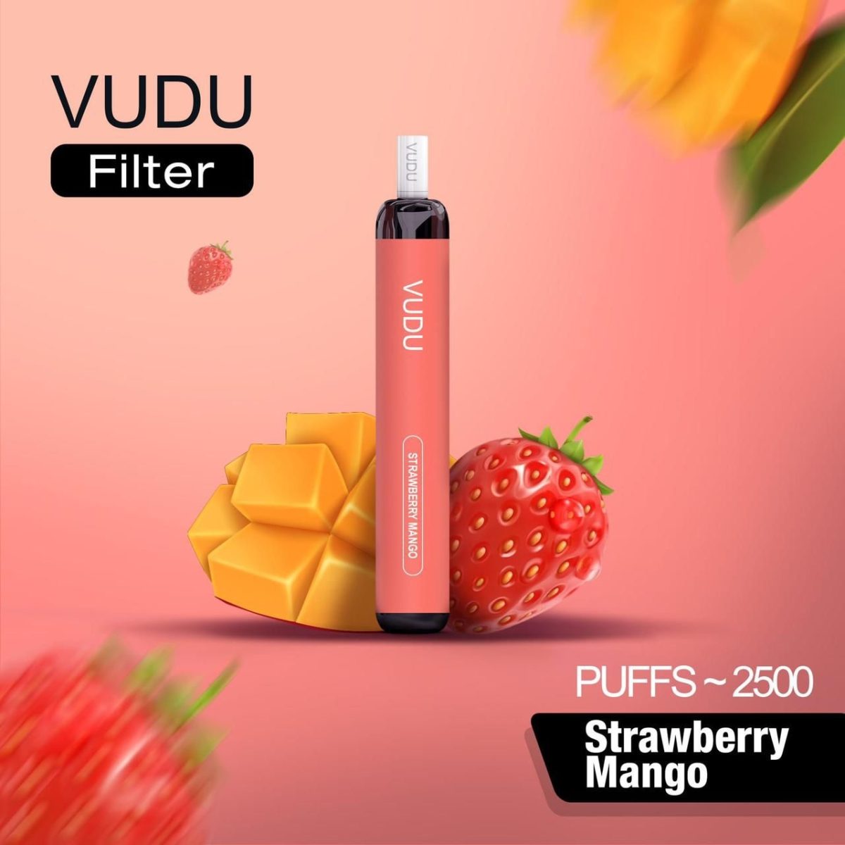 VUDU Filter Disposable 2500 Puffs- Strawberry Mango