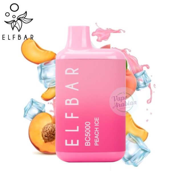 ELF Bar 5000Puffs Disposable Vape- Peach Ice
