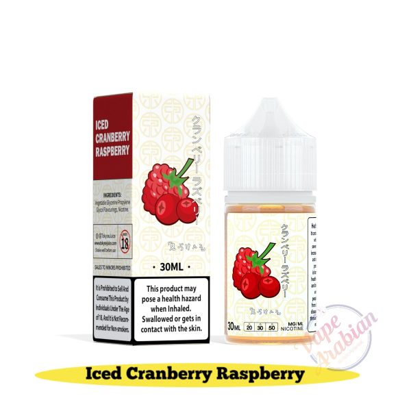 Tokyo Salt Nic E Liquid 30ml- Iced Cranberry Raspberry