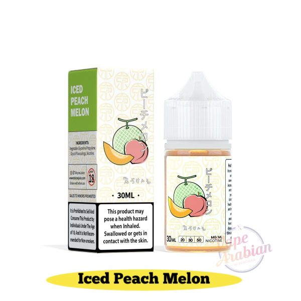 Tokyo Salt Nic E Liquid 30ml- Iced Peach Melon