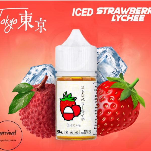 Tokyo Salt Nic E liquid 30ml- Iced Strawberry Lychee
