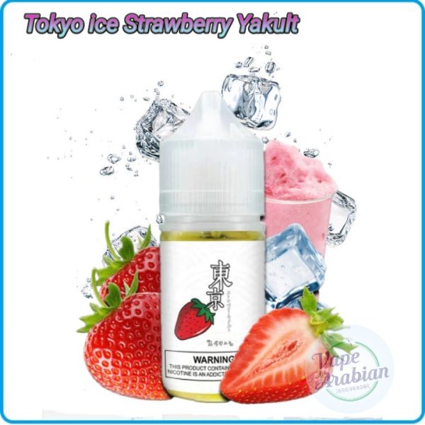 Tokyo Salt Nic E liquid 30ml- Ice Strawberry Yakult