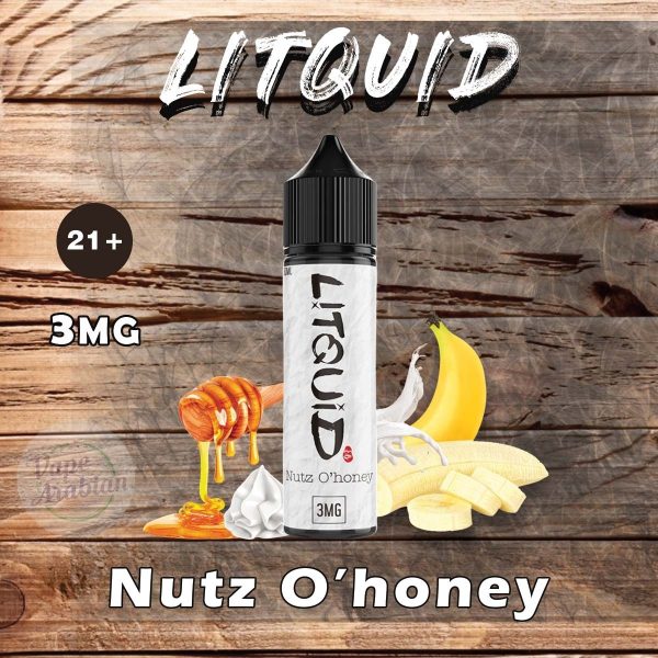 Litquid Freebase Vape Juice- Nutz O'honey