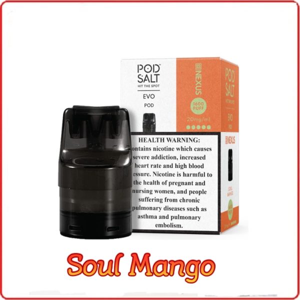 Pod Salt Evo Pods- Soul Mango