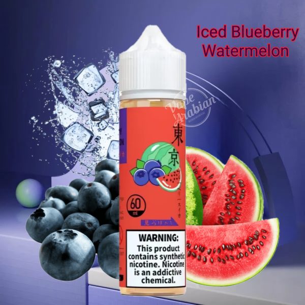 Tokyo E Liquid 3mg 60ml- Iced Blueberry Watermelon