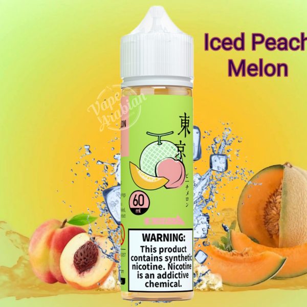 Tokyo E Liquid 3mg 60ml- Iced Peach Melon