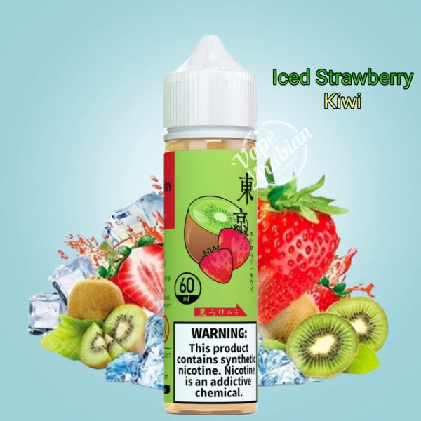 Tokyo E Liquid 3mg 60ml- Iced Strawberry kiwi