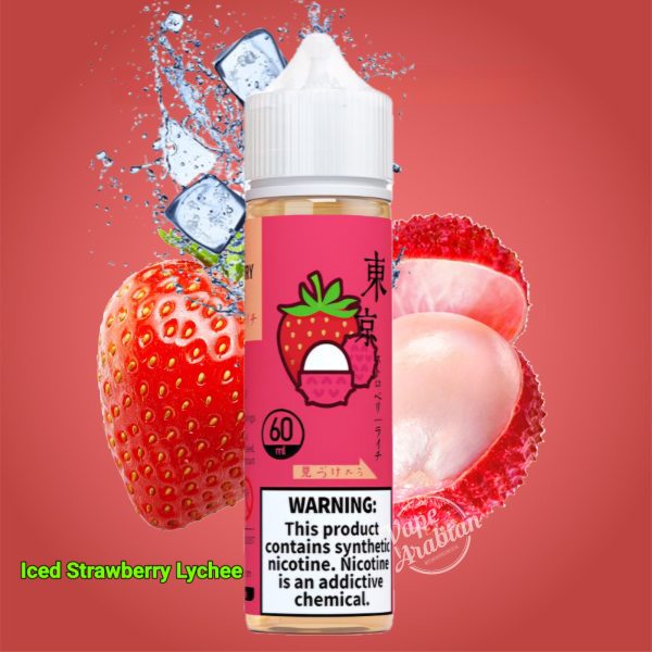 Tokyo E Liquid 3mg 60ml- Iced Strawberry Lychee