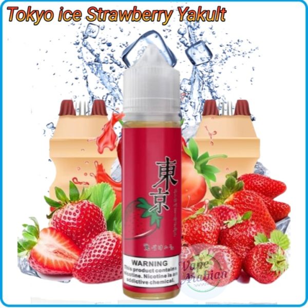 Tokyo E liquid 3mg 60ml- Ice Strawberry Yakult