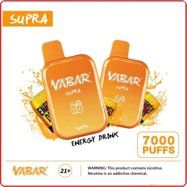 Vabar Supra 7000 Puffs Disposable Pods- Energy Drink