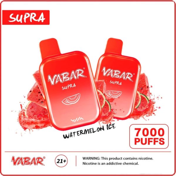 Vabar Supra 7000 Puffs Disposable Pods- Watermelon Ice