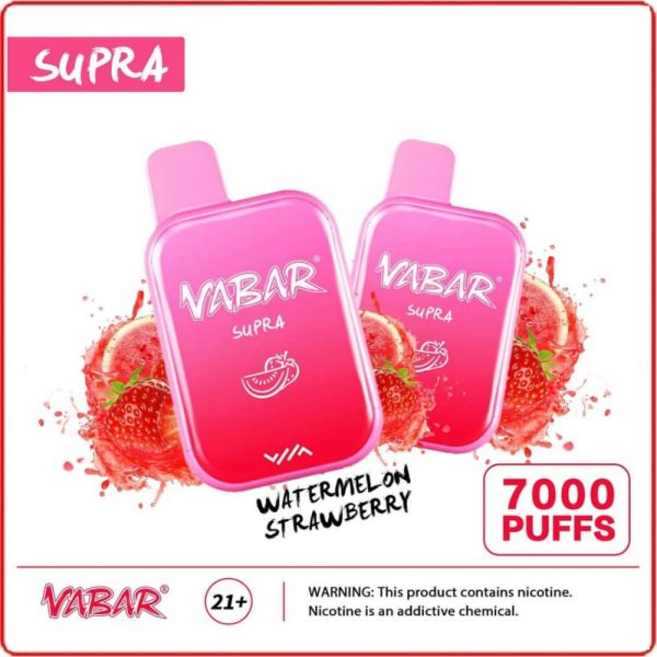 Vabar Supra 7000 Puffs Disposable Pods- Watermelon Strawberry