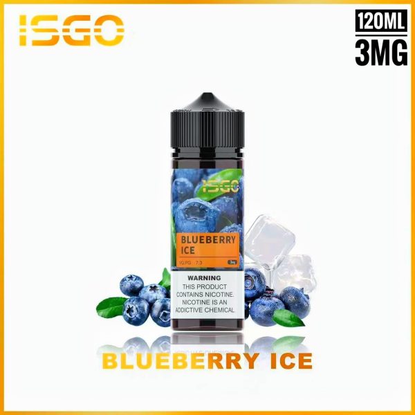 Isgo 120ml E Liquid- Blueberry Ice
