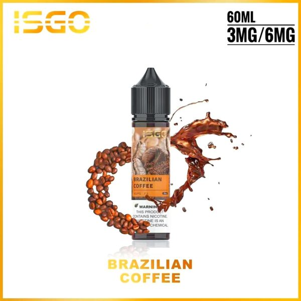 Isgo 60ml E Liquid 6mg- Brazilian Coffee