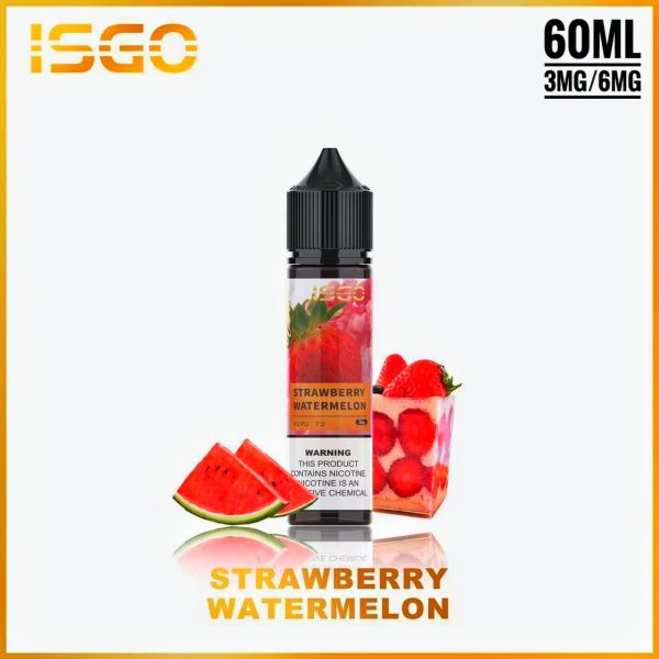 Isgo 60ml E Liquid 6mg- Strawberry Watermelon
