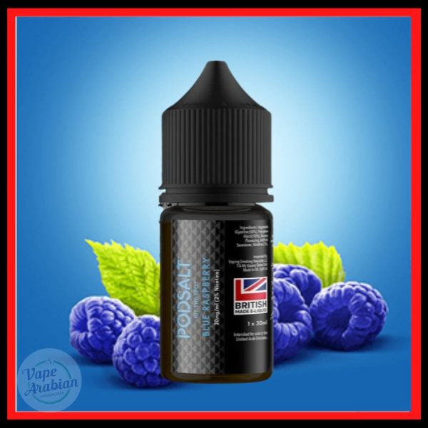 pod salt blue raspberry salt nic