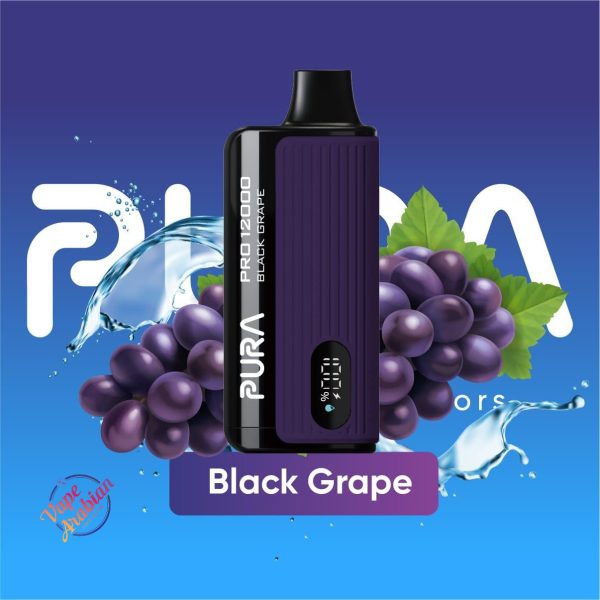 PURA 12000 Puffs Disposable Vape- Black Grape