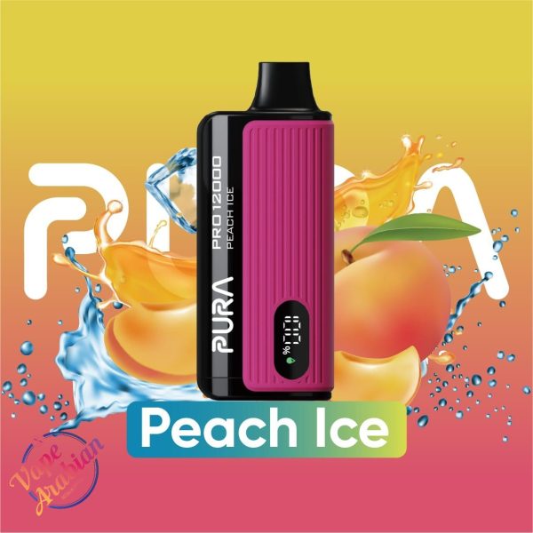 PURA 12000 Puffs Disposable Vape- Peach Ice