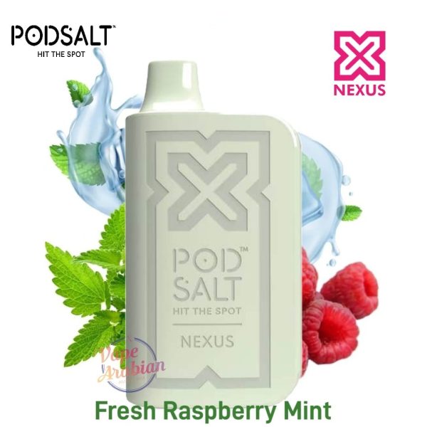 POD SALT NEXUS 6000 Puffs- Fresh Raspberry Mint