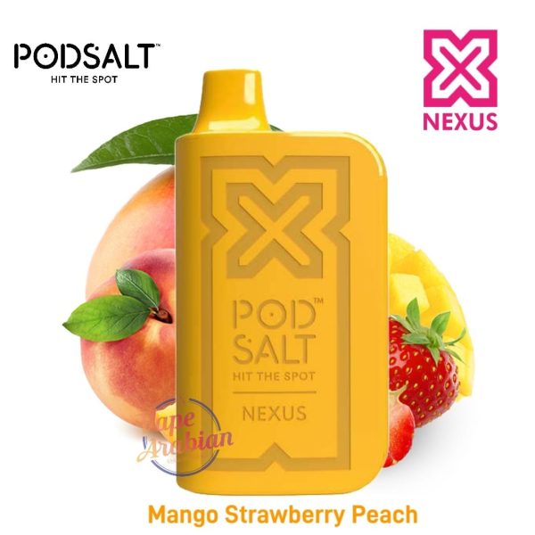 POD SALT NEXUS 6000 Puffs- Mango Strawberry Peach