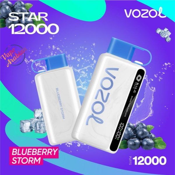 VOZOL STAR 12000 Puffs- Blueberry Storm