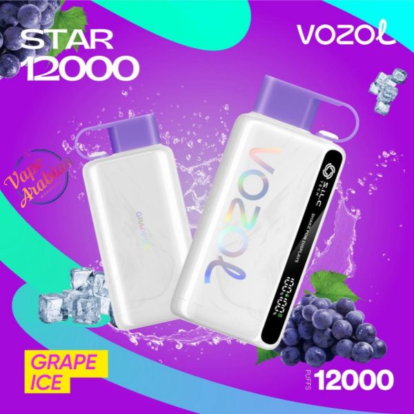 VOZOL STAR 12000 Puffs- Grape Ice