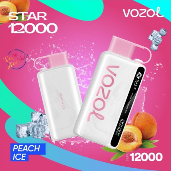 VOZOL STAR 12000 Puffs- Peach Ice