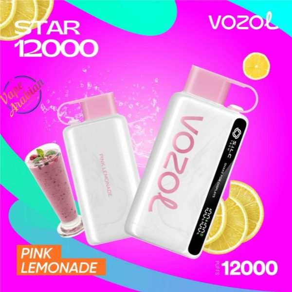 VOZOL STAR 12000 Puffs- Pink Lemonade