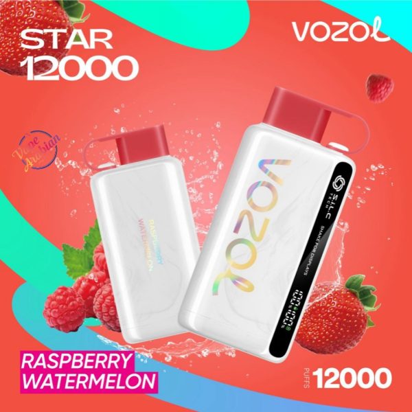 VOZOL STAR 12000 Puffs- Raspberry Watermelon
