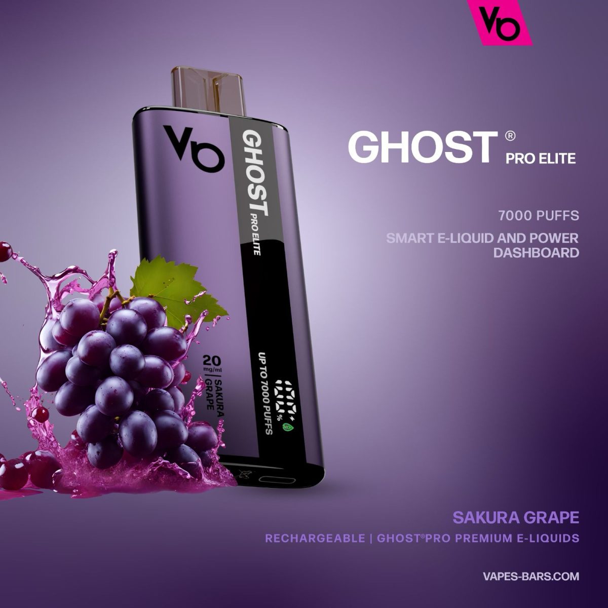 Ghost Pro Elite 7000 Puffs Disposable Vape In UAE