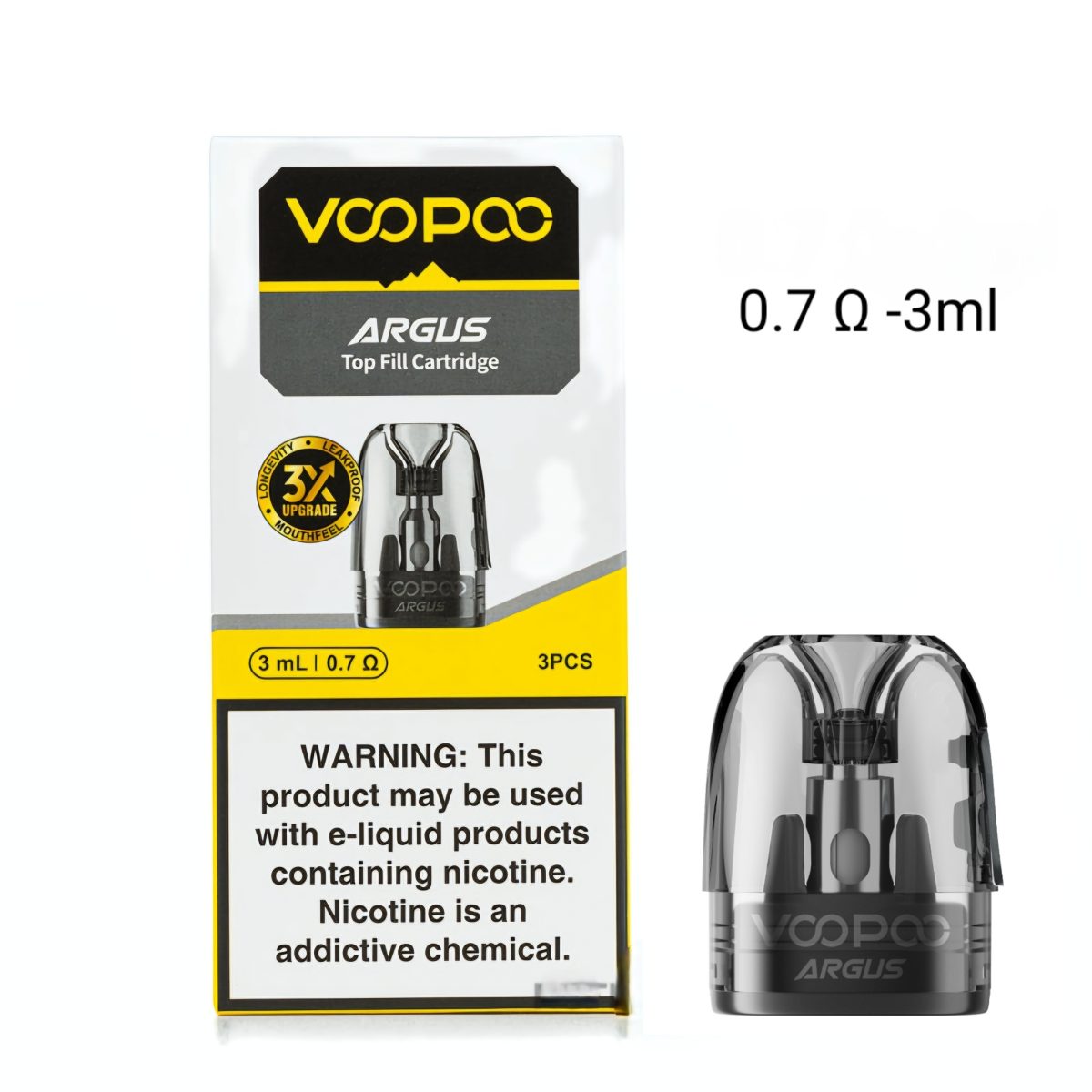 VOOPOO Argus Top Fiil Pod- 0.7 Ω -3ml