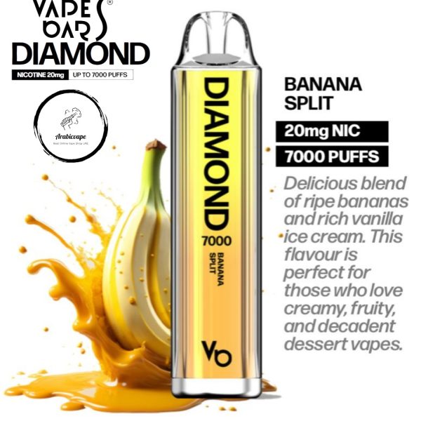 Vape Bars Diamond Disposable Vape- Banana Split