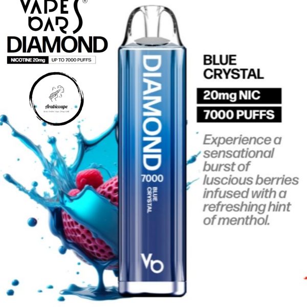 Vape Bars Diamond Disposable Vape- Blue Crystal