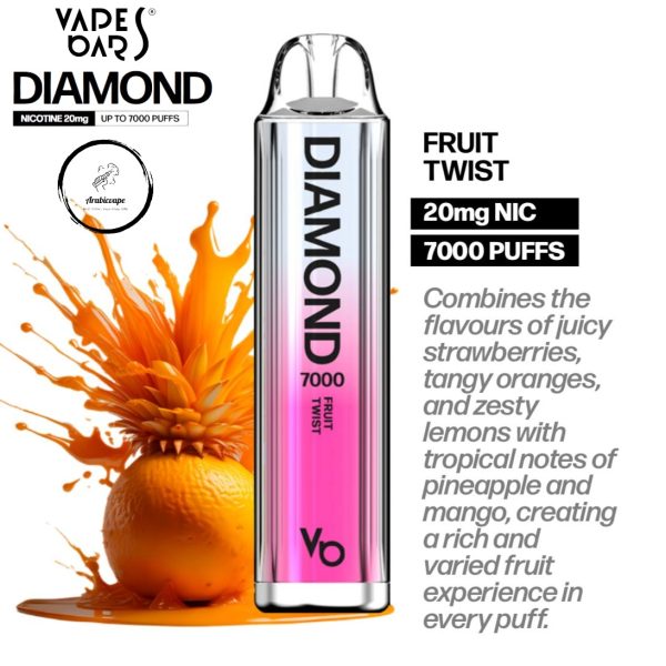 Vape Bars Diamond Disposable Vape- Fruit Twist