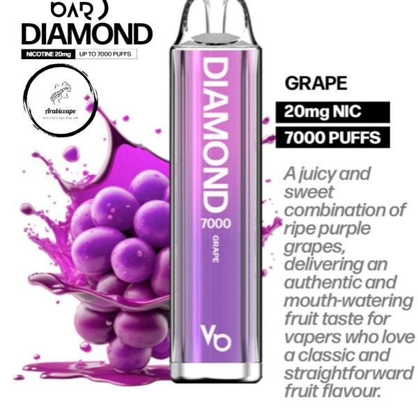 Vape Bars Diamond Disposable Vape- Grape