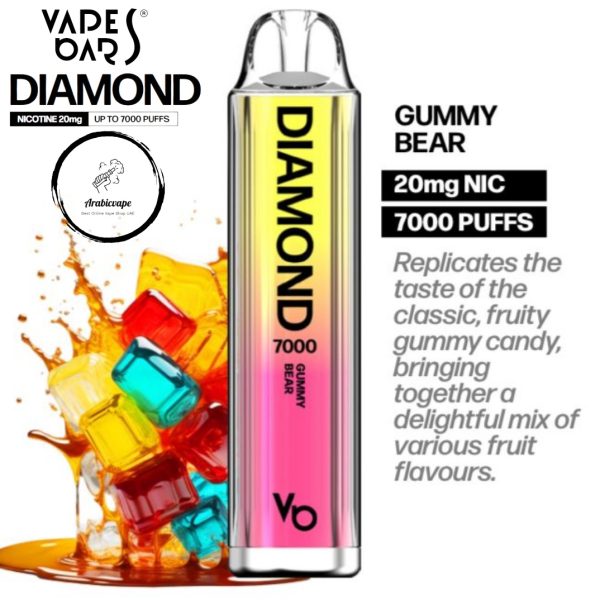 Vape Bars Diamond Disposable Vape- Gummy Bear