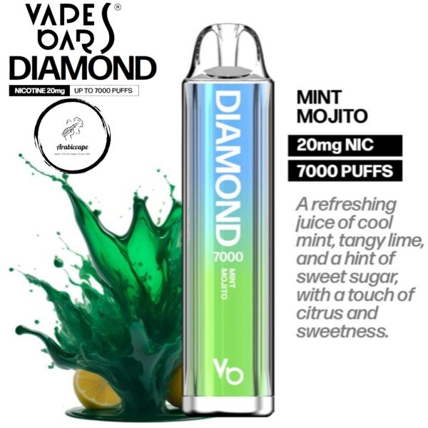 Vape Bars Diamond Disposable Vape- Mint Mojito