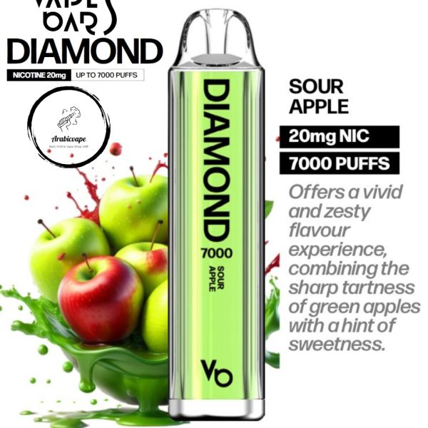 Vape Bars Diamond Disposable Vape- Sour Apple