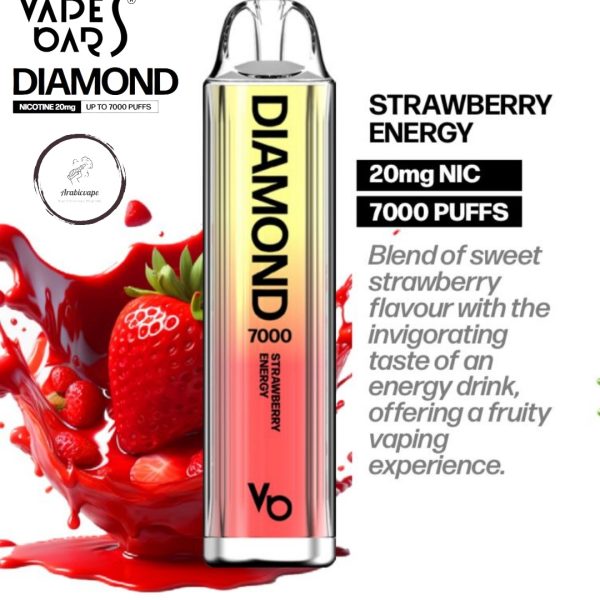 Vape Bars Diamond Disposable Vape- Strawberry Energy