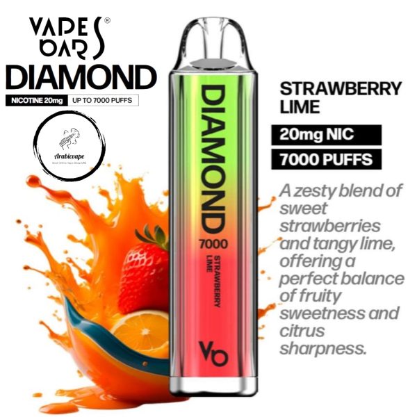 Vape Bars Diamond Disposable Vape- Strawberry Lime